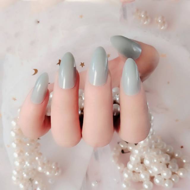 Kuku palsu glossy STILETTO +  LEM (708) KUKU PALSU POLOS