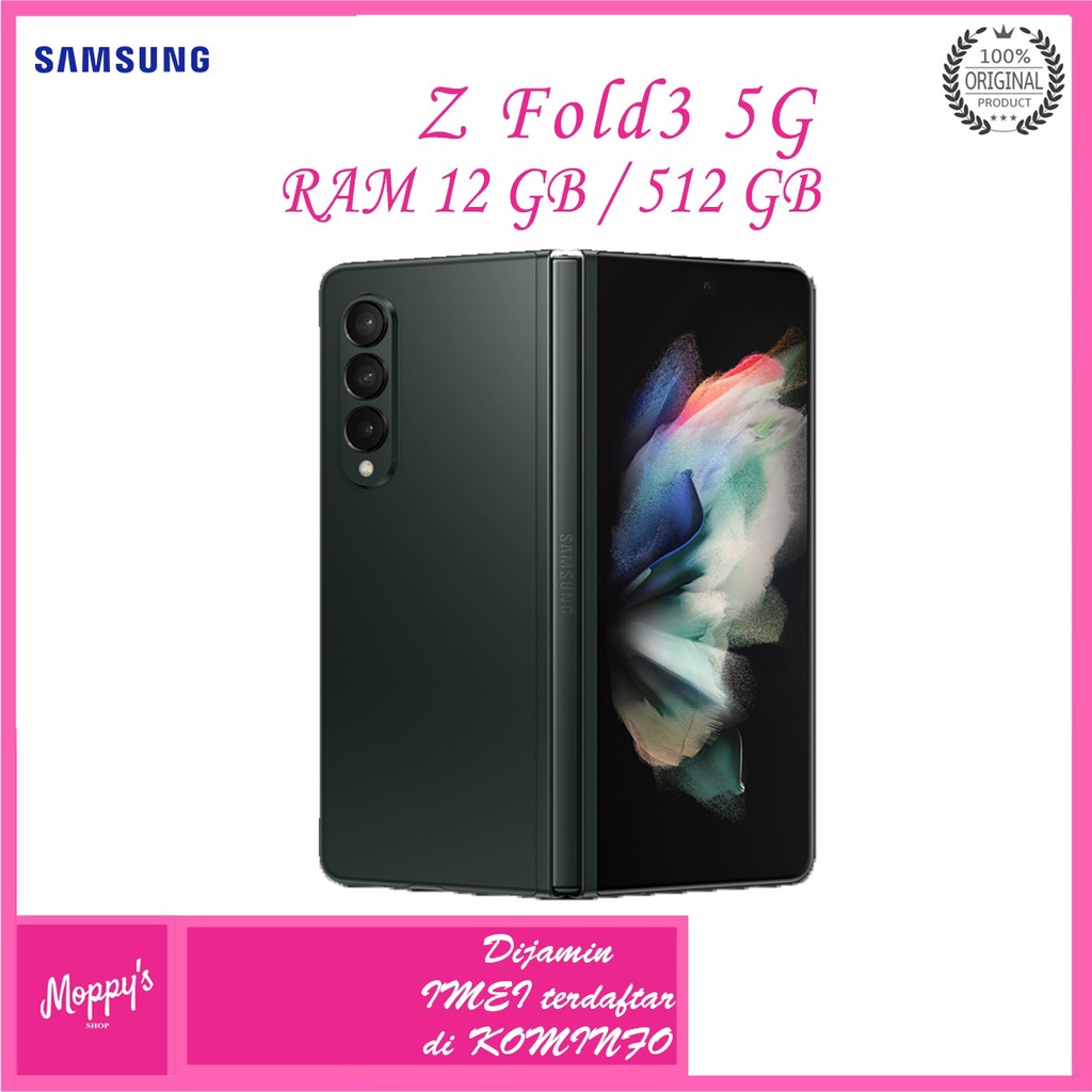 SAMSUNG GALAXY Z FOLD3 5G 12/512 GB GARANSI RESMI SEIN ORIGINAL SAMSUNG Z FOLD3 5G RAM 12 GB INTERNA
