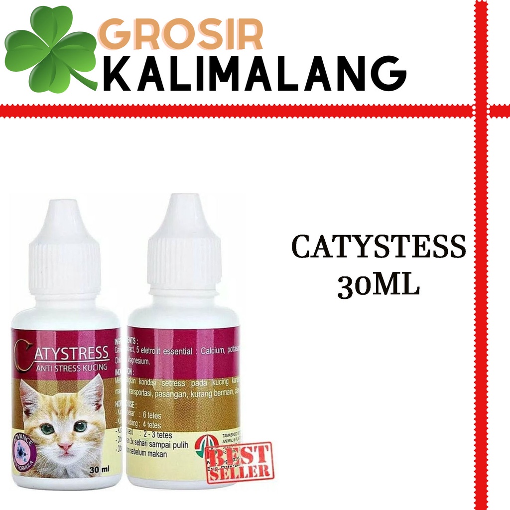 Caty Stress Obat Anti Stress Untuk Kucing 30ml