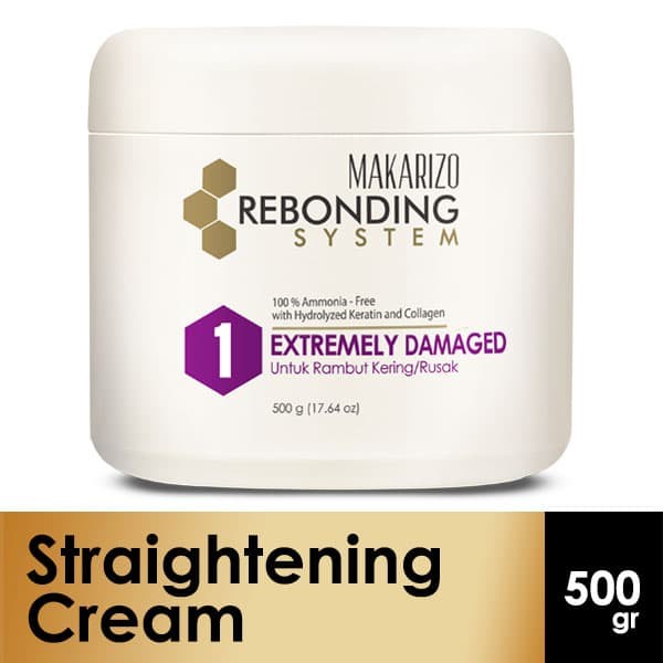 ★ BB ★ Makarizo Professional Rebonding System Straightening Extremely Damaged Pot 500 ml - Pelurus Rambut