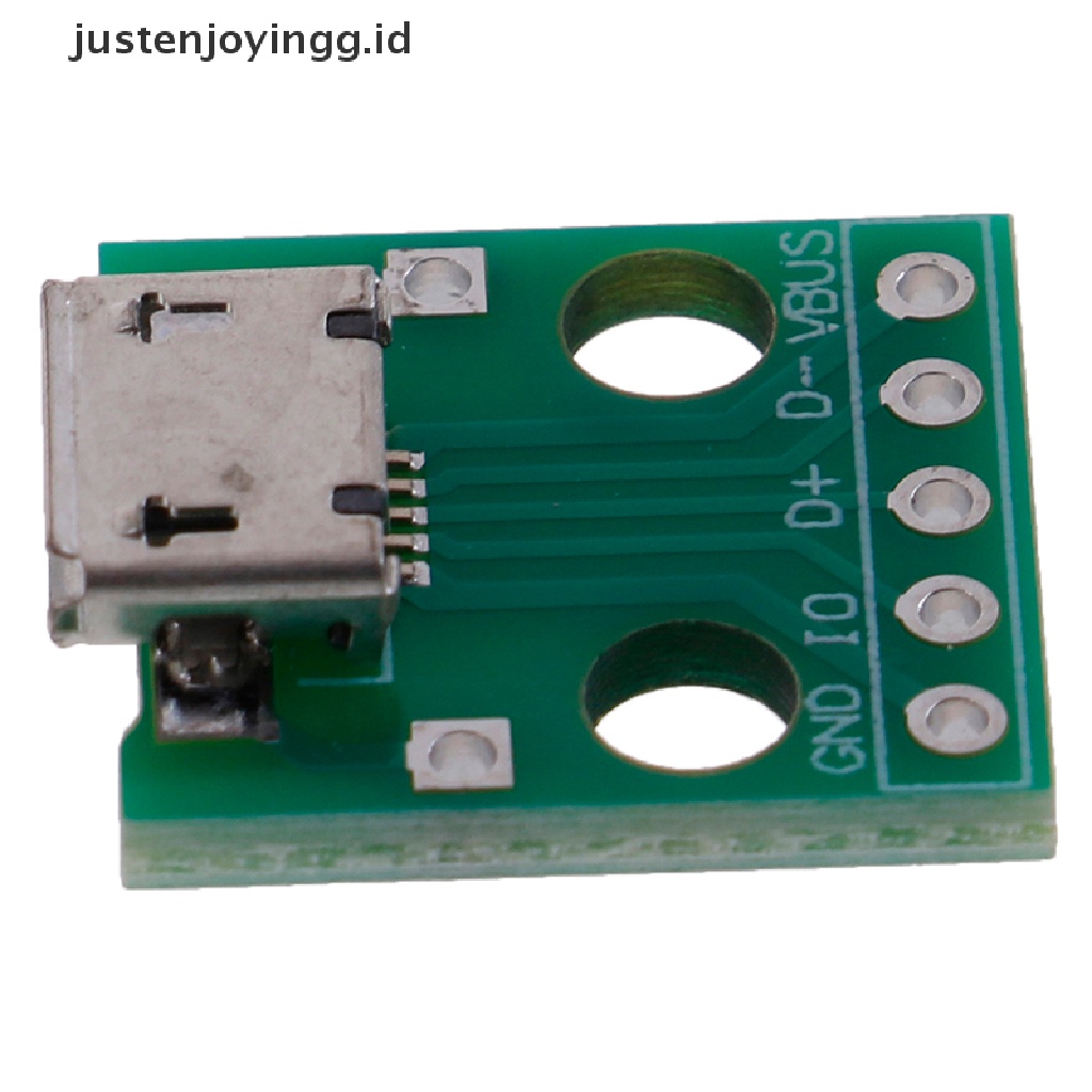 10 Pcs Papan Konektor Konverter MICRO USB Ke DIP Adapter 5 Pin Female PCB