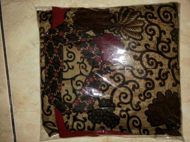 Ms Gamis Batik Sriwedari Maxi Bumil/busui Katun Sogan Allsize Ld 106