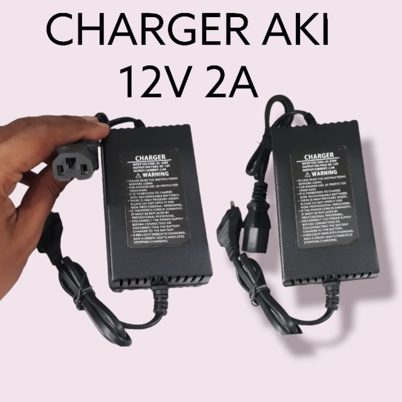 CAS CARGER AKI 12V 12 AH AMPERE 2A
