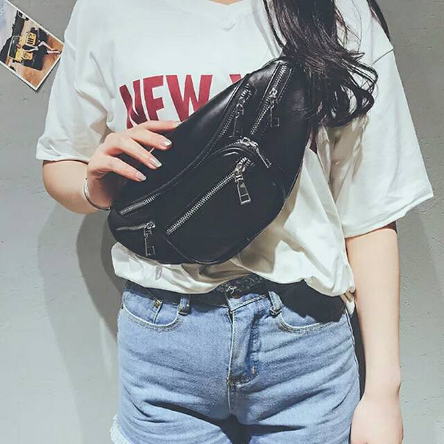 JS_BEST SELLER 2020 Tas Selempang  Casual Bahan Kulit Sintetis Mode Bisa Di Lipat Termurah