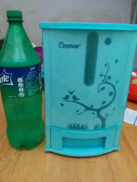 Cosmos Rice Box 7 Kg Pundi 007 Tempat Beras Mini - Biru