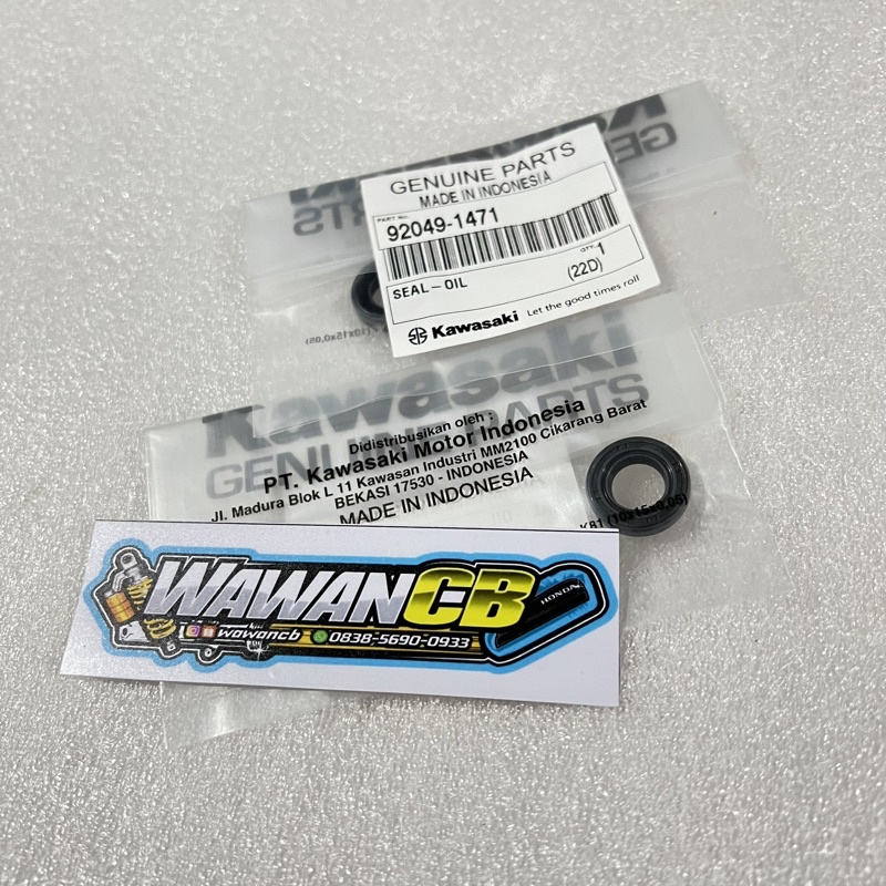 seal katup gigi super kips Ninja 150 ninja R SS RR 92049-1471