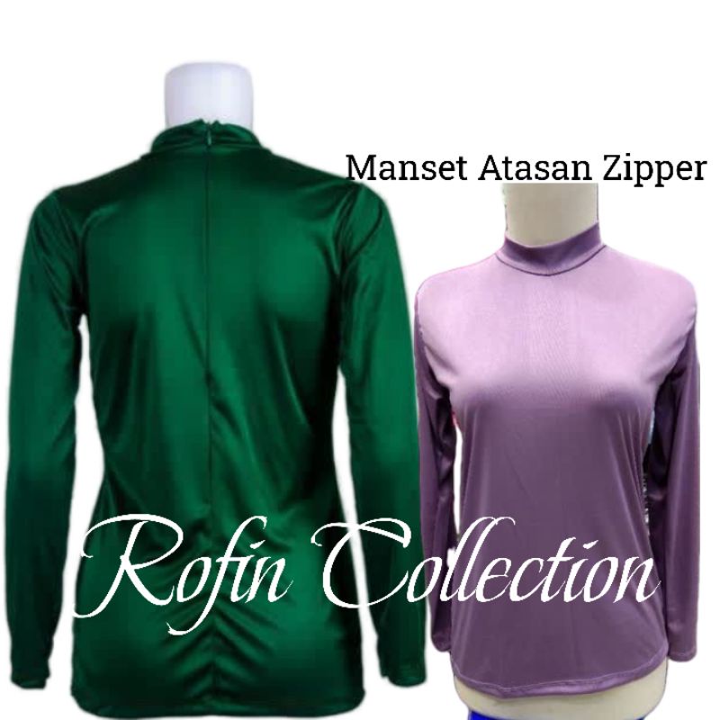 Manset Spandek Zipper Resleting Belakang|Manset Atasan