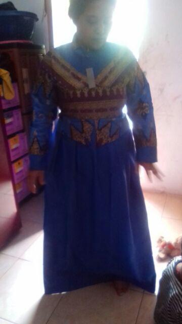 Baju Batik Couple & Wanita/batik Gamis Princes Jasmine