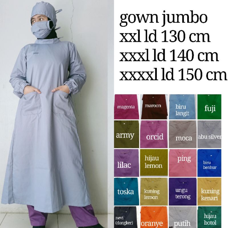 APD gown jumbo READY STOK