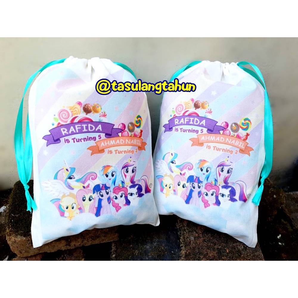 

Tas Souvenir Ultah GoodieBag Bingkisan Blacu Little Pony