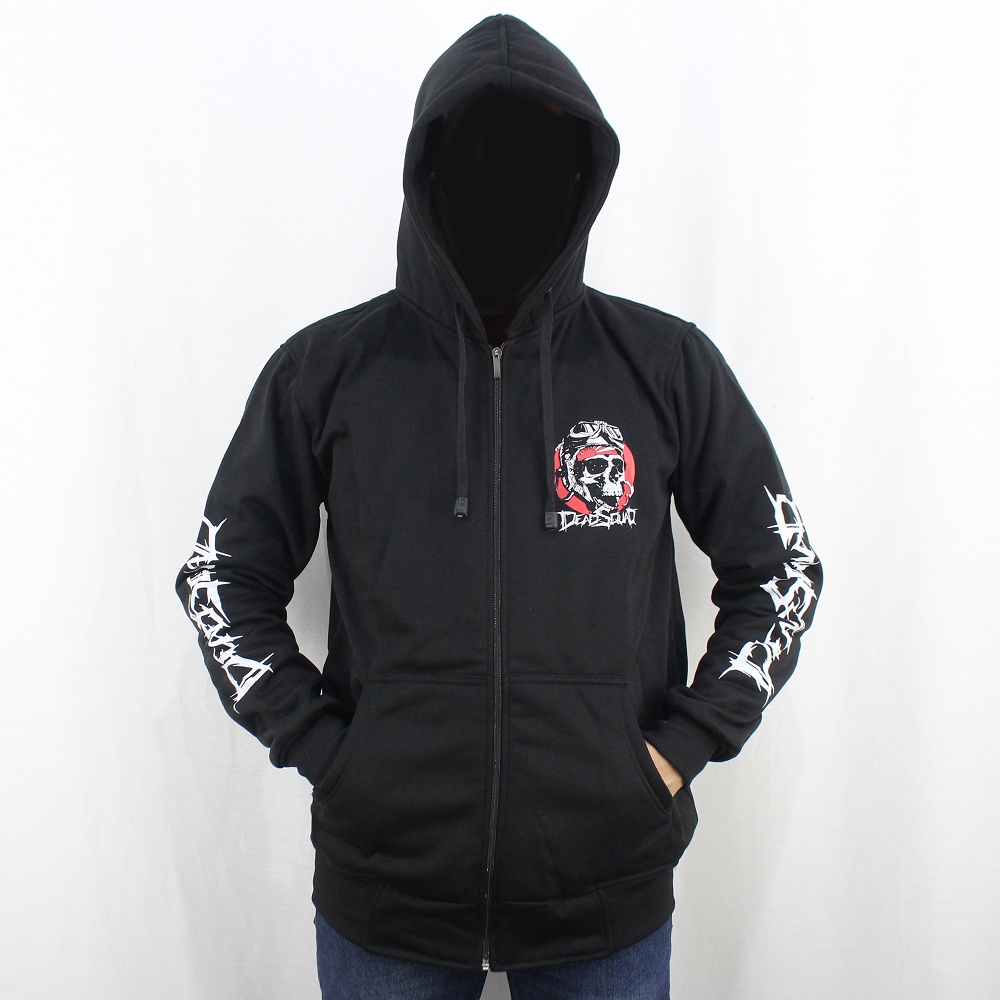 JAKET HOODIE MUSIK DEADSQUAD 05 M L XL XXL - JAKET DEADSQUAD HEAVY METAL - JAKET UNDERGROUND DEADSQUAD