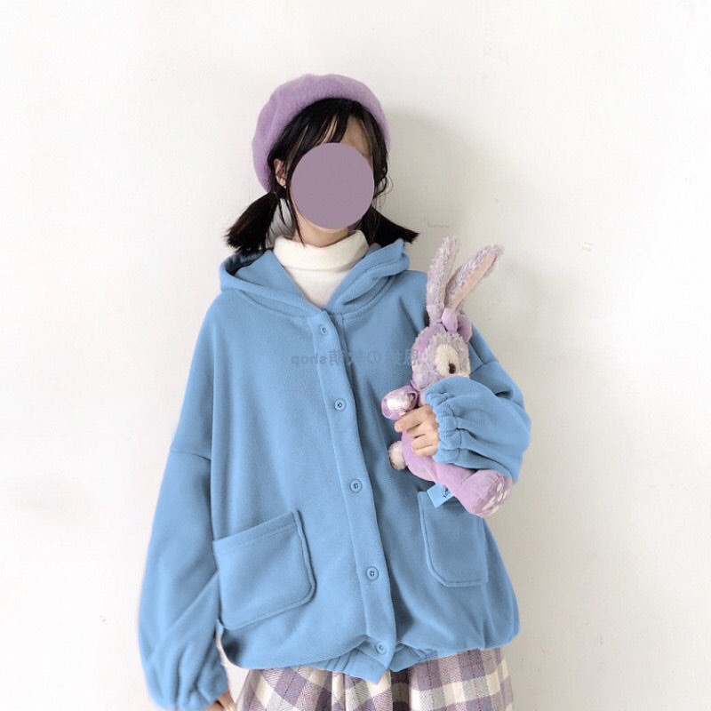 Sweater Hoodie Wanita | LAYLA Pocket Kerut Oversize Wanita Korean Style | Sweatshirt Baju Size M&lt;L&lt;XL | Sweater Korea