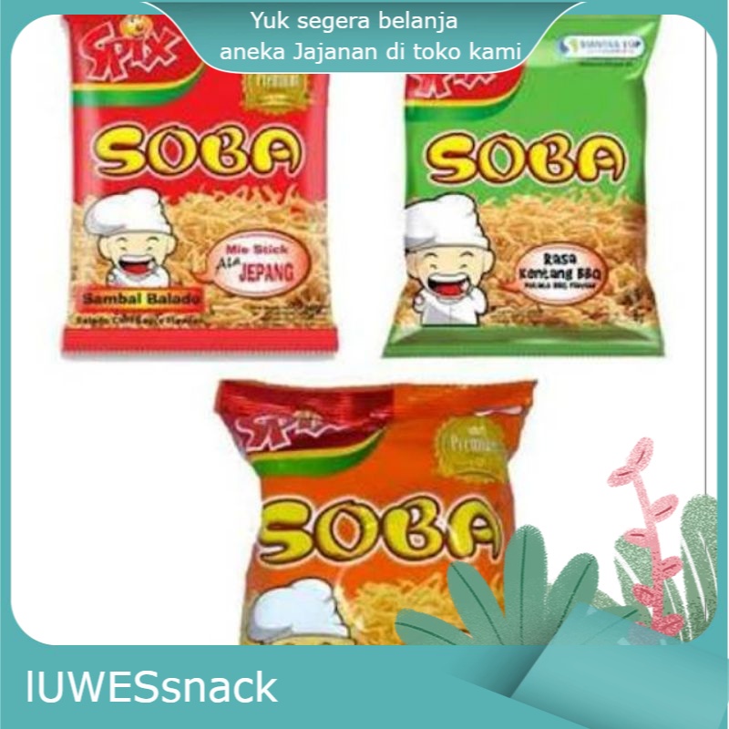 

siantar top mie soba spix isi 10pcs-mie enak-mie goreng-mie jadul-jajanan jadul-jajanan kekinian-camilan-makanan ringan