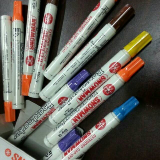

Spidol snowman whiteboard warna warni dapat dihapus