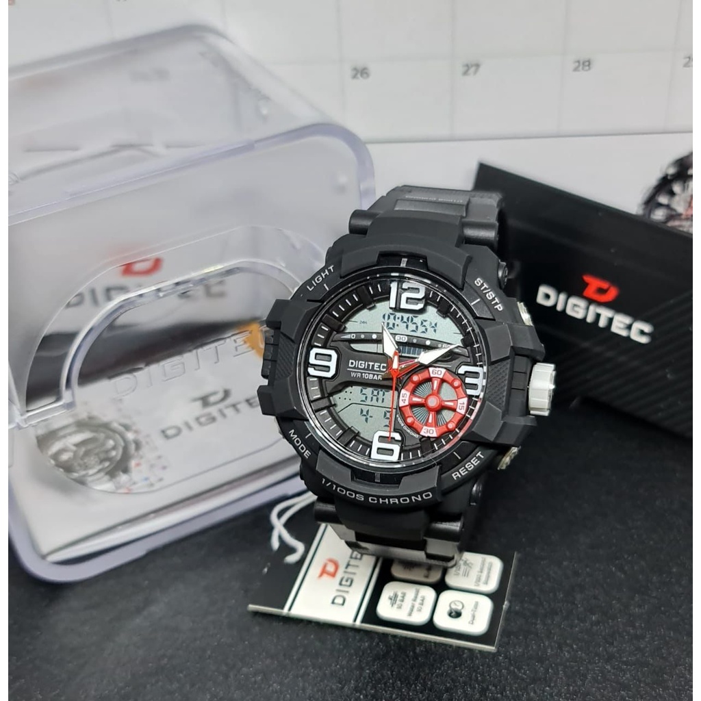 JAM TANGAN DIGITEC PRIA SPORT TYPE DA 2176 d50mm/ JAM TANGAN DIGITEC SPORT WATERESIST 10 BAR/ JAM TANGAN DIGITEC PRIA ORIGINAL STRAP RUBBER