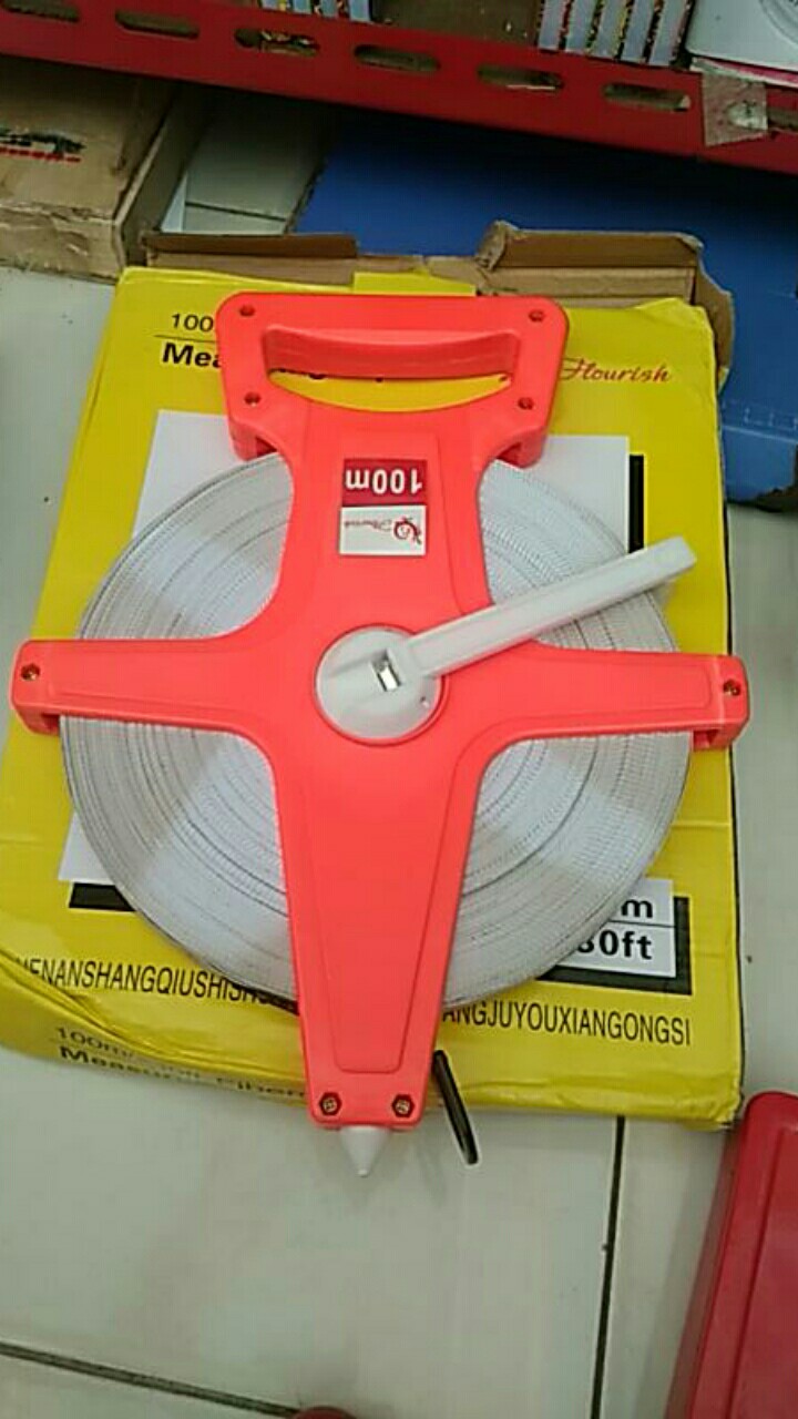 Meteran Tancap Tanah Measure Tape Long 100 Meter