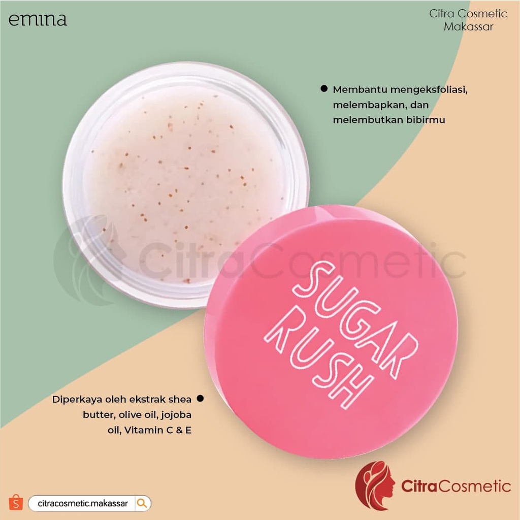 Emina Sugar Rush Lip Scrub 4.2Gr