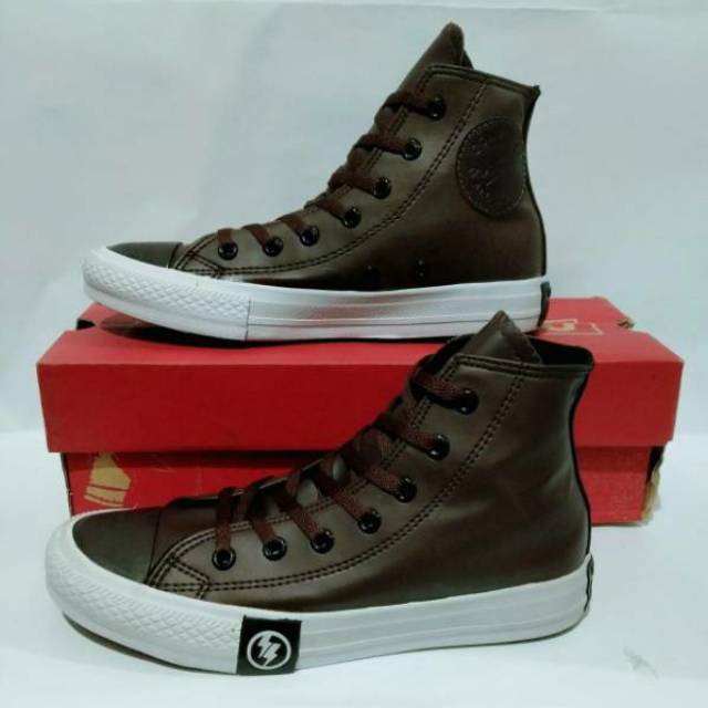 SEPATU CONVERSE PETIR TINGGI x FLASH HIGH / MADE IN VIETNAM / SEPATU CONVERSE CT II PIU BROWN