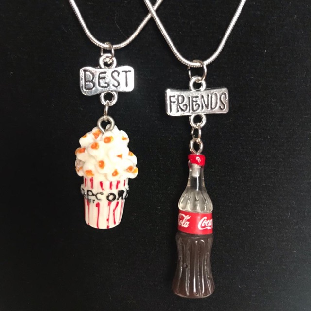 Kalung anak/remaja/ABG - Best Friend BFF - Cola Popcorn - 2 pcs
