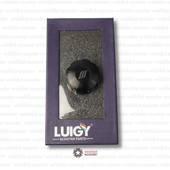 Fuel Cap Tutup Bensin Luigy Model Zelioni Vespa Matic Black Hitam