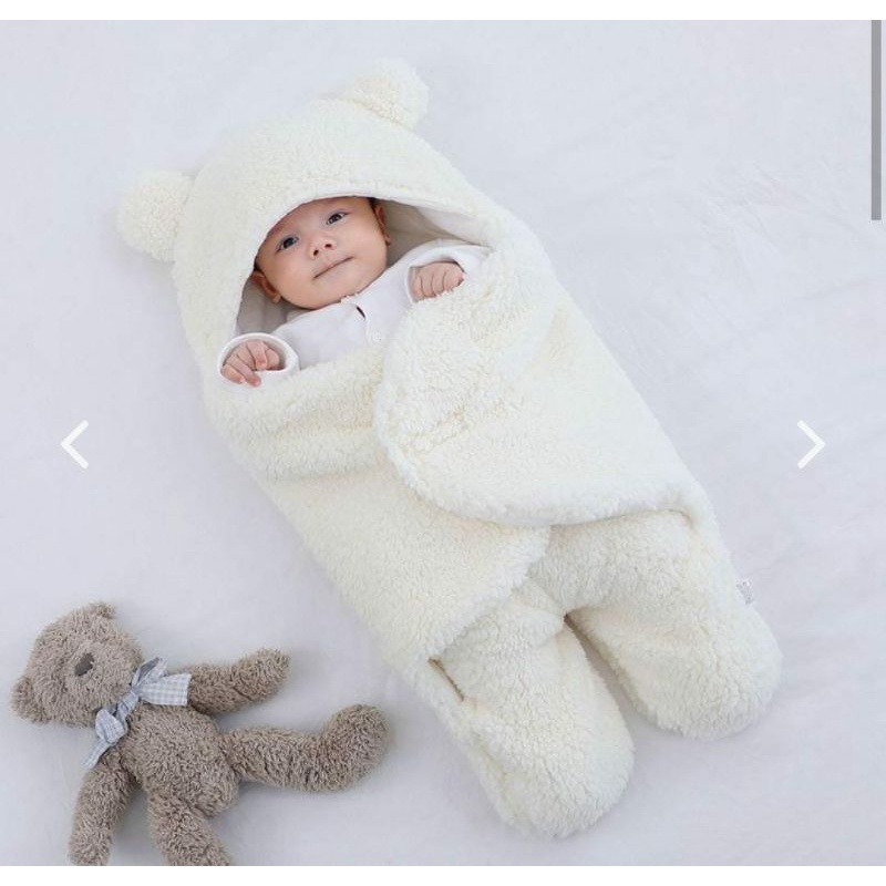 ASNIOSTORE   Selimut Bayi  Bedong Instan  Bulu Halus  Tebal  Karakter  Bahan  Bulu Domba Umur 0 - 6 buBlan