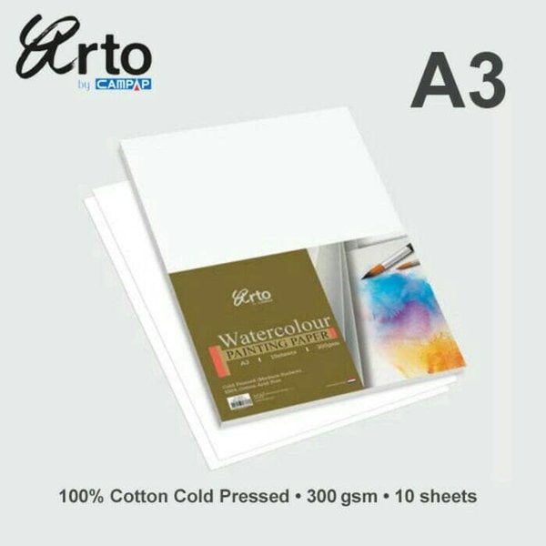 

Murah Arto Watercolour Paper A3-300gsm-Cotton Diskon