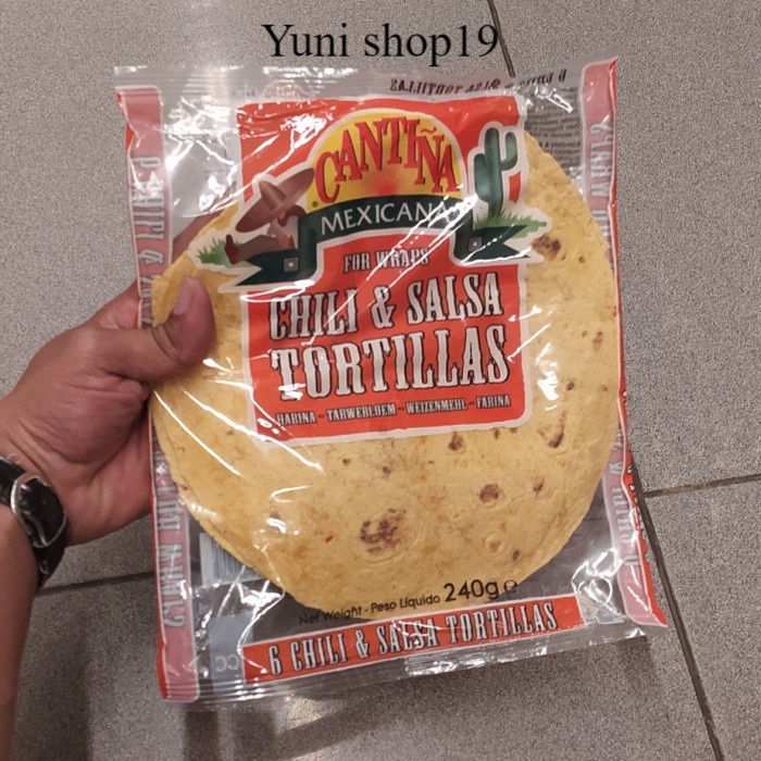 

kulit tortillas cantina chili & salsa 250g 6s