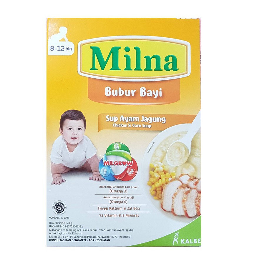 Milna Bubur Sup Ayam Jagung 120 gr