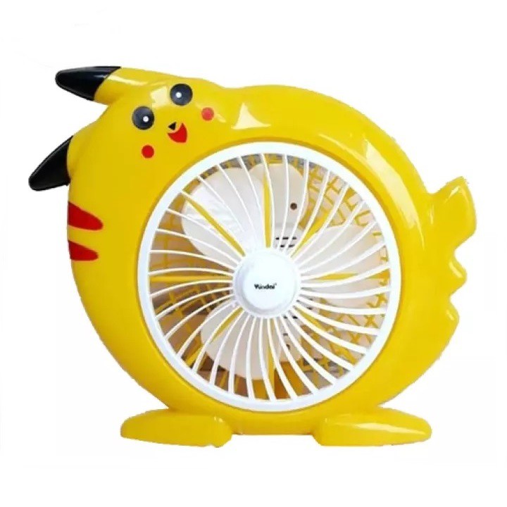 Yundai PF-400 Pikacu Kipas Angin Karakter 8 inch Box Fan 28W - 2 Speed Pengarah Angin Sistem Rotasi