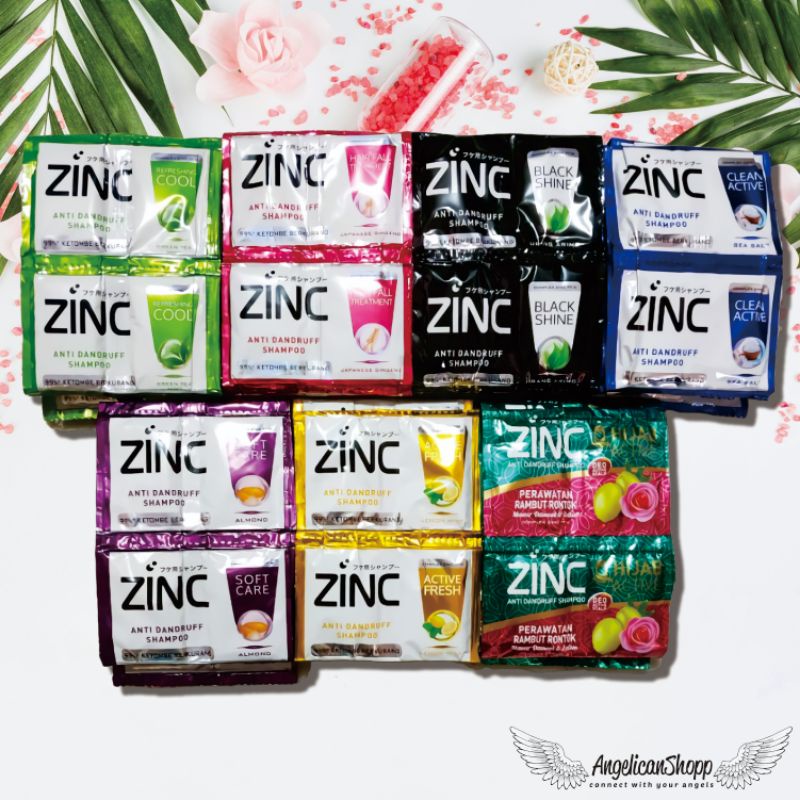 ZINC Shampoo Sachet / Zinc Sachet 1 Lusin / ❤Angelican Shopp