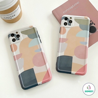 Geometric Splice Phone Case for IPhone 12 11 Pro Max X Xs