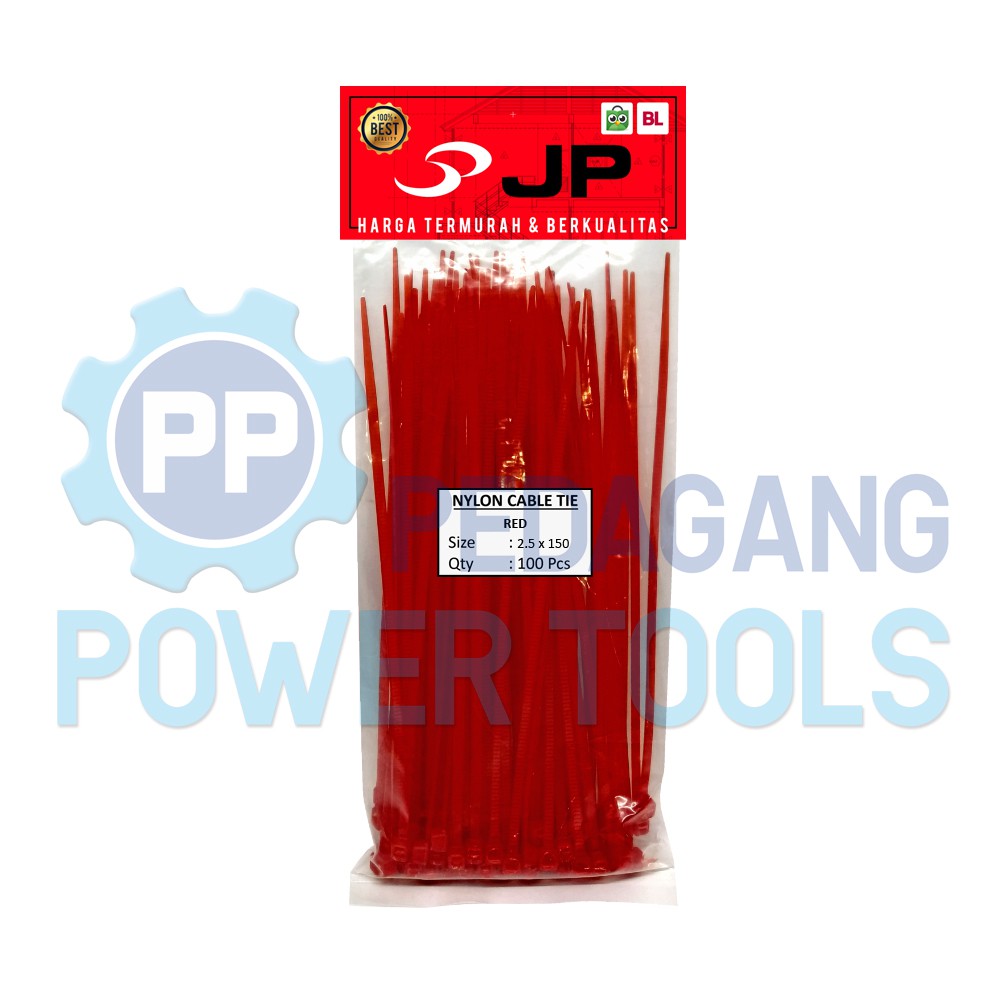 KABEL TIES 2.5 x 150 MM MERAH - PENGIKAT KABEL TIS - CABLE TIE 100 PCS