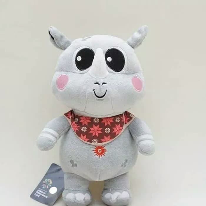 Boneka kaka badak bercula satu ori kawaii - BNK1122