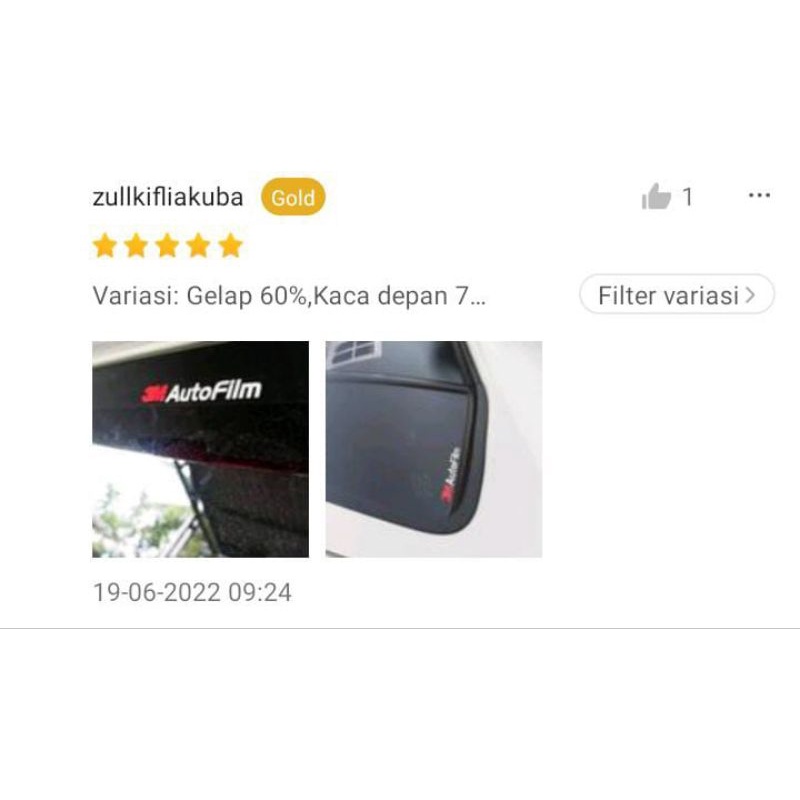 MEWAH!!! Kaca Film Mobil 3M Black Beauty Garansi Bisa Request Potong Berbagai Merek Dan Jenis Mobil