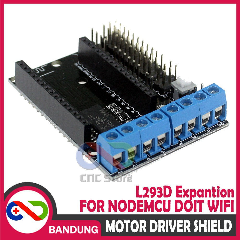 L293 L293D MOTOR DRIVER SHIELD FOR NODEMCU DOIT WIFI ESP8266 BOARD