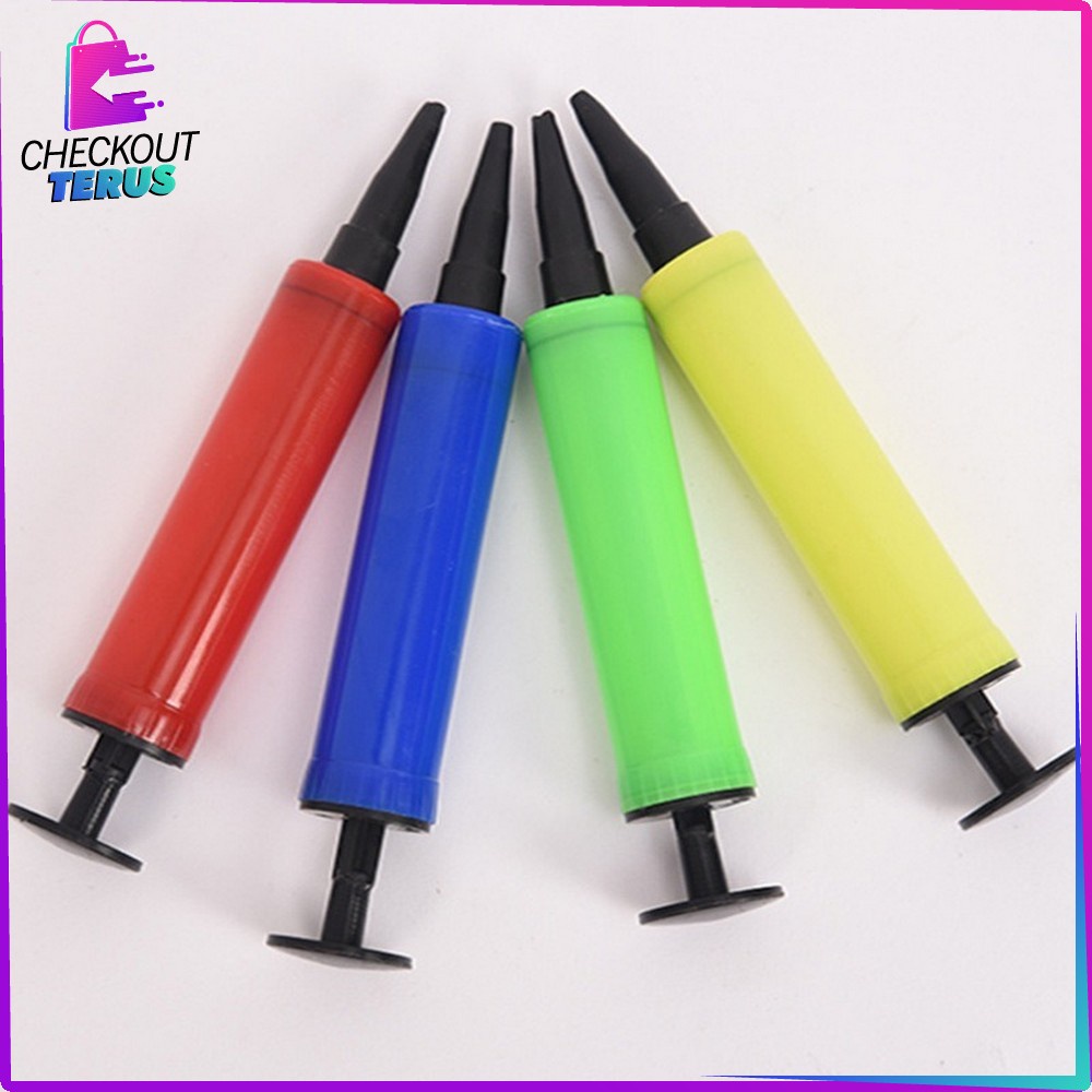 CT C389 Pompa Balon Tangan Manual Warna Warni  Mini Pompa Hand Pump Pompa Angin Pompa Balon Kecil Portabel