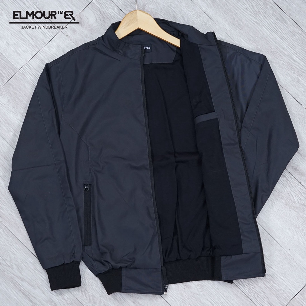 Jual Jaket pria windbreaker elmour bomber tahan angin dan air Shopee