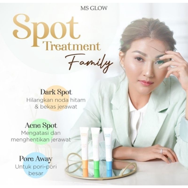Acne spot ms glow/dark spot ms glow/pore away ms glow