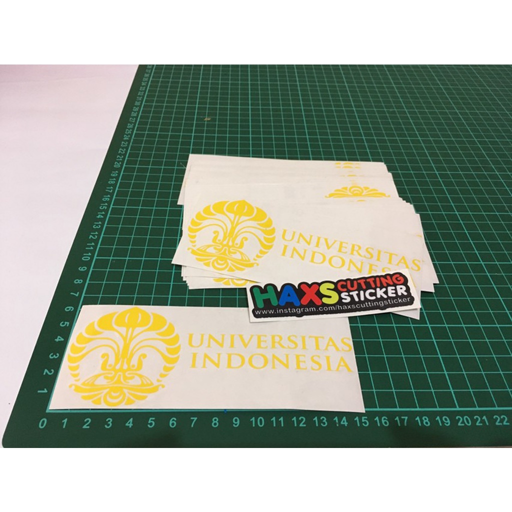 Cutting Sticker Universitas Indonesia Ukuran 15 Cm Untuk Mobil