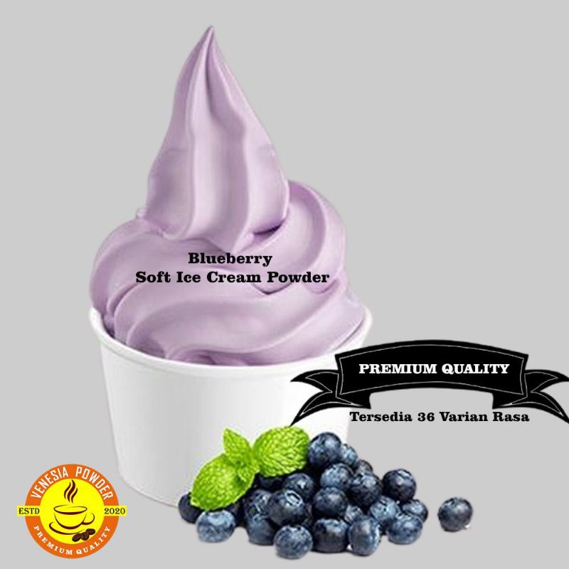 

SOFT ICE CREAM RASA BLUEBERRY TERLARIS 1KG-BUBUK ES KRIM BLUEBERRY 1KG-BUBUK ES KRIM