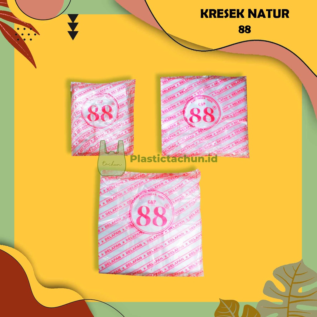 Kantong Plastik Kresek HDPE Tebal Cap 88 (Bening) | Kresek Buah | Kresek Sayur | Kresek Bening