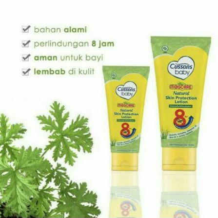 Cussons Baby Moscare Lotion 50gr 100g - Cusson Lotion Anti Nyamuk Bayi - Losion Anti Nyamuk Bayi 8jam