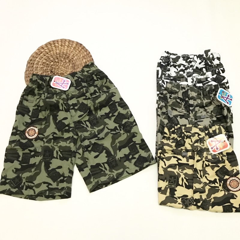 Celana pendek anak-celana loreng/Army-celana harian anak-RANDOM