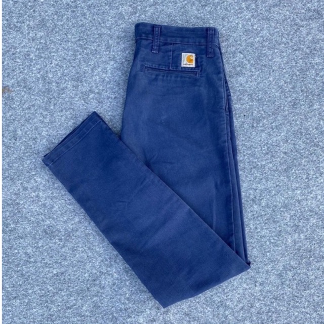 celana long pants CARHARTT WIP chino sid pants size 31 Blue