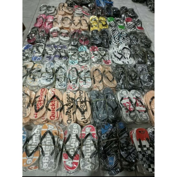 PROMO SANDAL JEPIT COWOK HARGA GLOSIR 20 PASANG SANDAL RANDOM