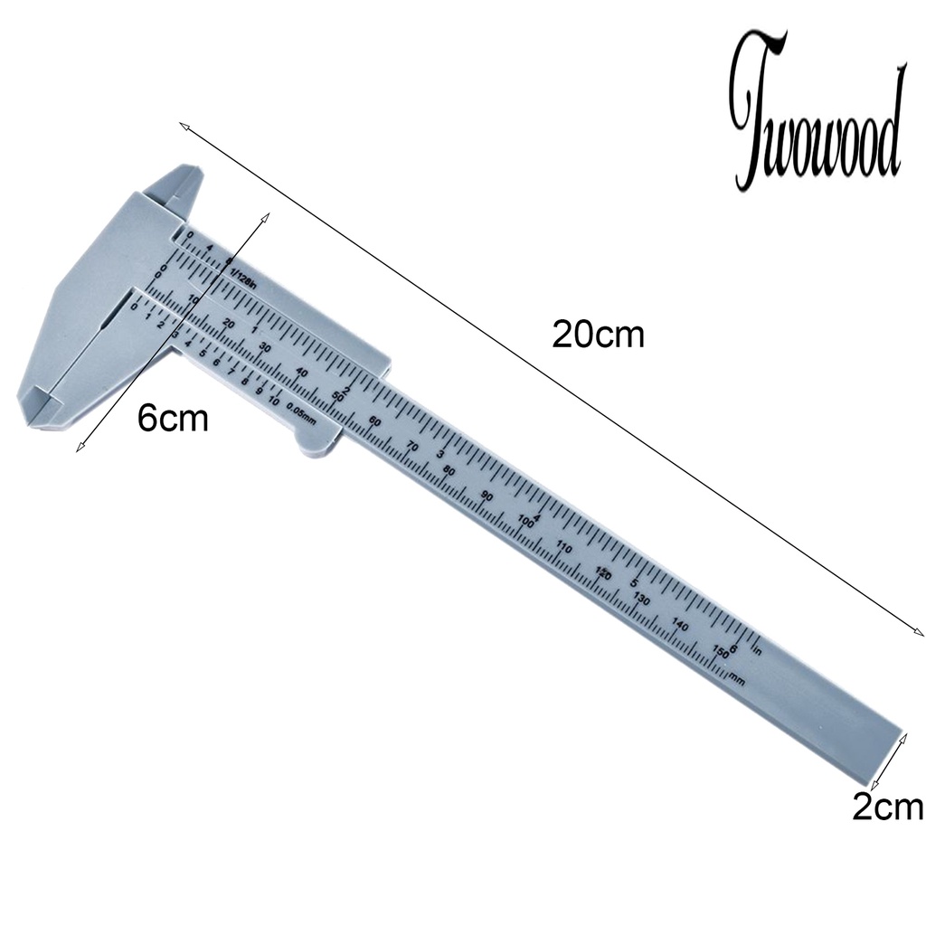 Twowood Jangka Sorong Vernier Caliper Alat Ukur Vernier Caliper Skala Presisi Profesional