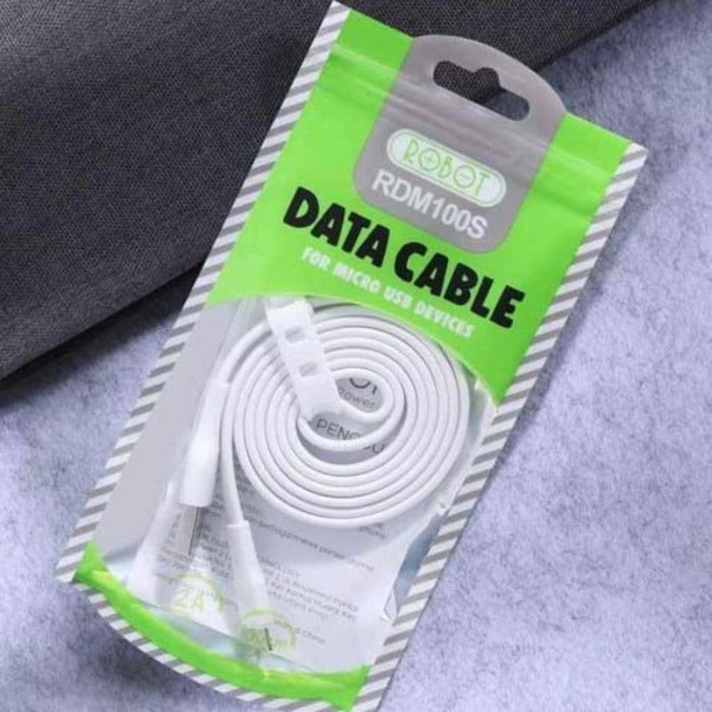 Kabel Data Micro USB Robot RDM100S 2A 100CM - White