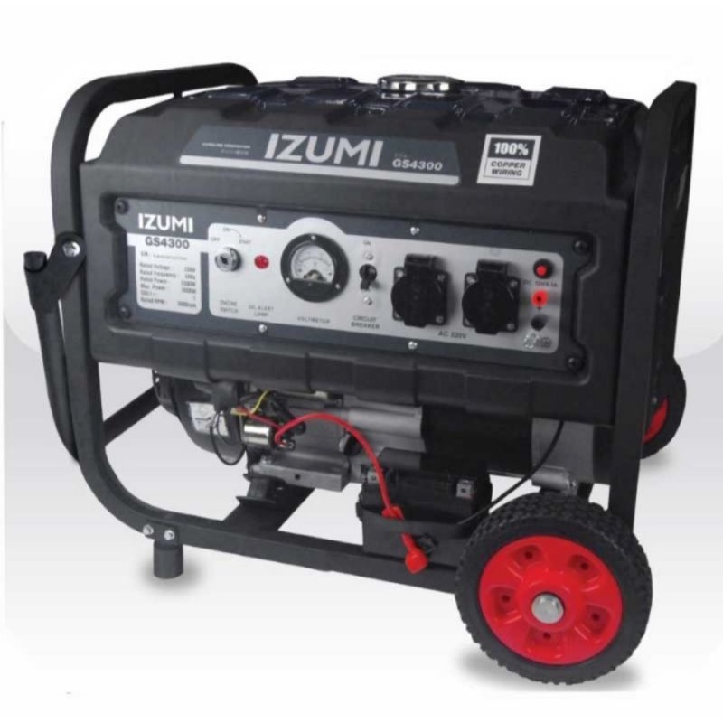 IZUMI NLG GS4300 MESIN GENSET GENERATOR LISTRIK BENSIN 3300 WATT 3.3KW