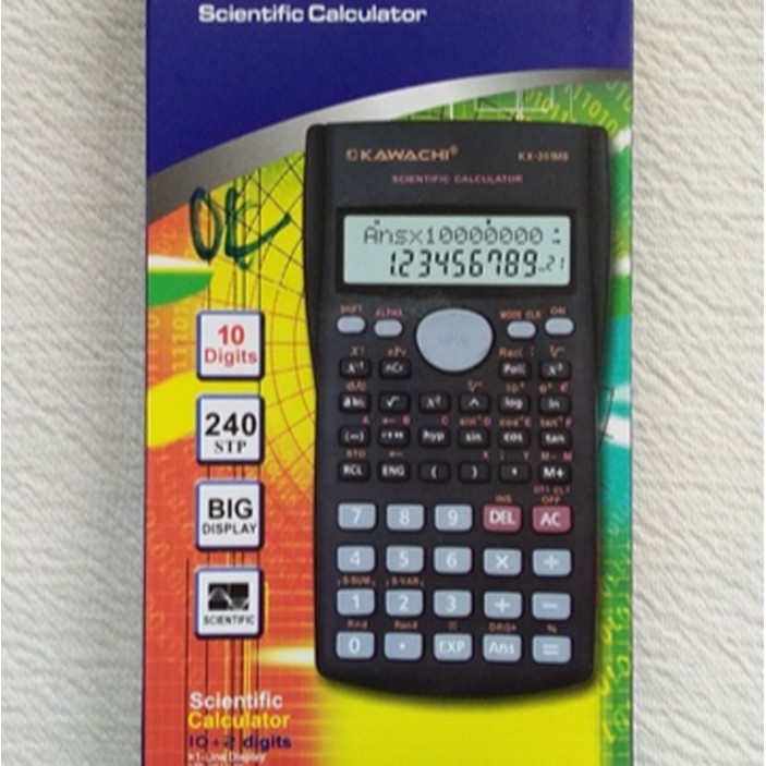 

Unik Kalkulator Scientific Kawachi KX-351 Hitam