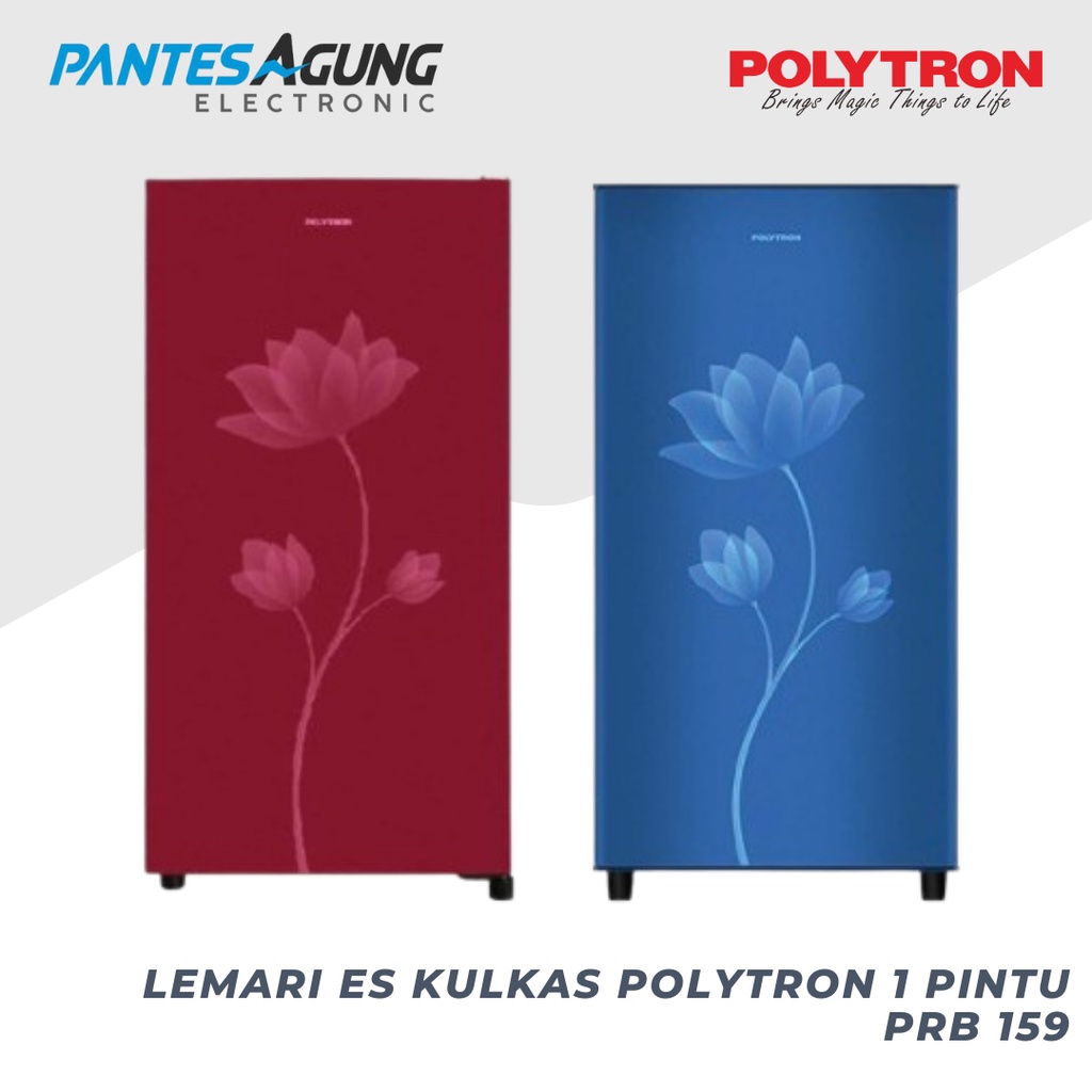 Lemari es kulkas polytron 1 pintu PRB 159  khusus bdg